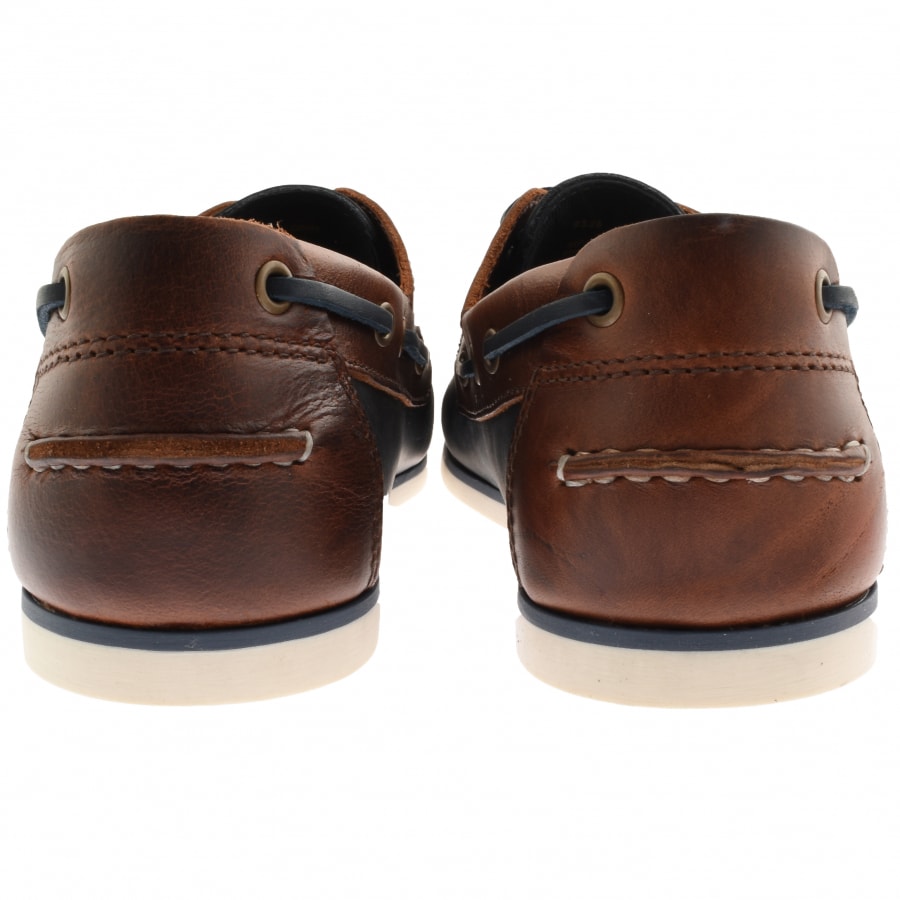 Alternative Image for ProductBarbour Leather Capstan Deck Shoes Navy2